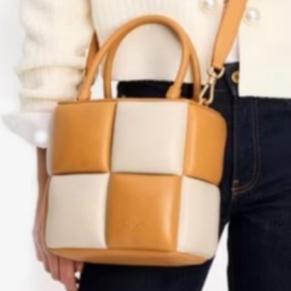 Kate Spade Boxy Colorblocked Tote Satchel Crossbody - Picture 2 of 13
